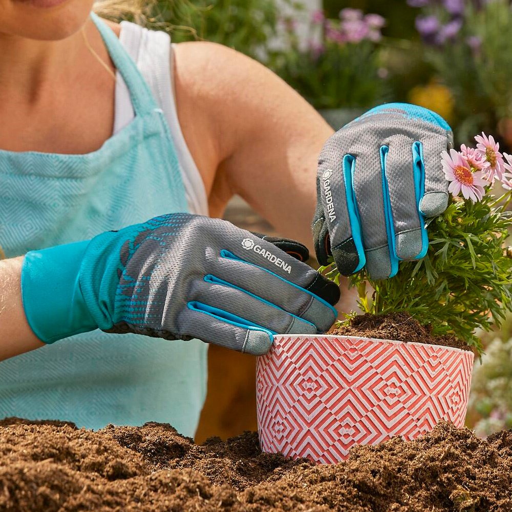 GARDENA перчатки садовые, комбинированные купить,NaN