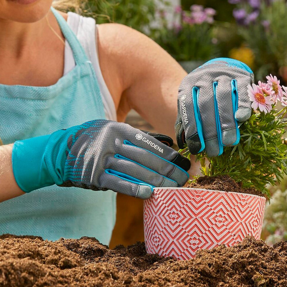 GARDENA перчатки садовые, комбинированные купить,NaN