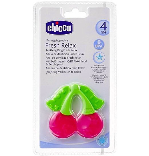 Прорезыватель Chicco Вишенка 00071520300000 розовый купить,NaN