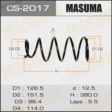 MASUMA Пружина Подвески CS2017 купить,NaN