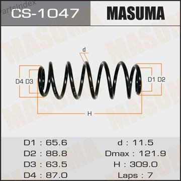 MASUMA Пружина Подвески CS1047 купить,NaN