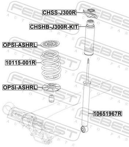 FEBEST пружина задней подвески 10115-001R купить,NaN
