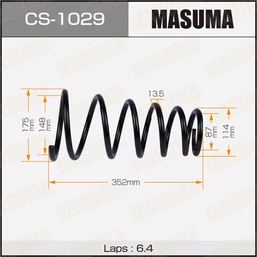 MASUMA пружина задней подвески CS1029 купить,NaN