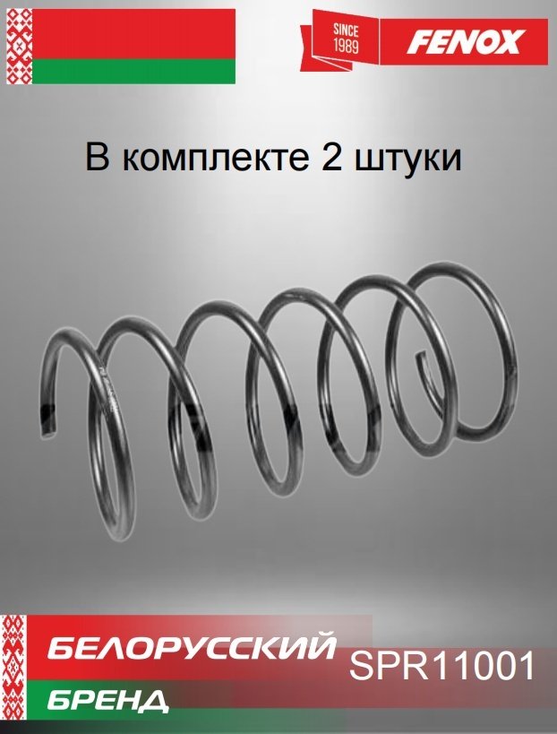 FENOX пружина передней подвески SPR11001 купить,NaN
