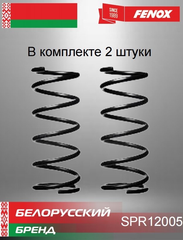 FENOX пружина передней подвески SPR12005 купить,NaN