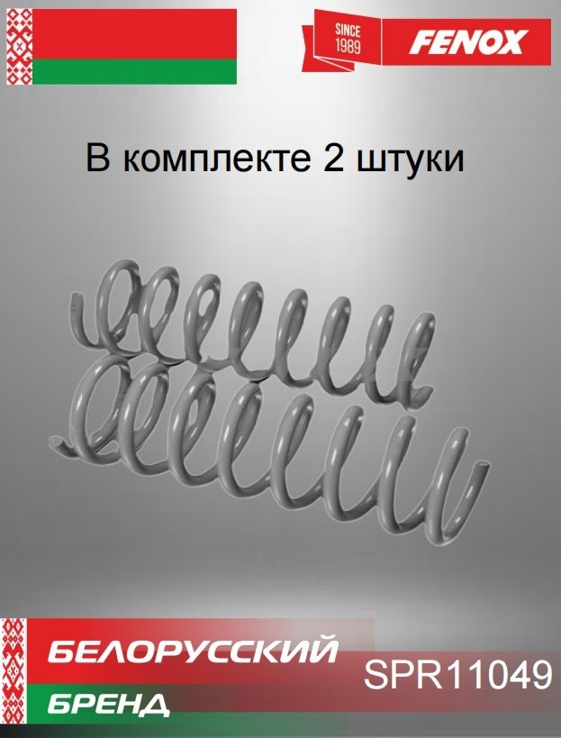 FENOX пружина передней подвески SPR11049 купить,NaN