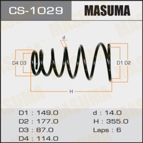 MASUMA пружина задней подвески CS-1029 купить,NaN