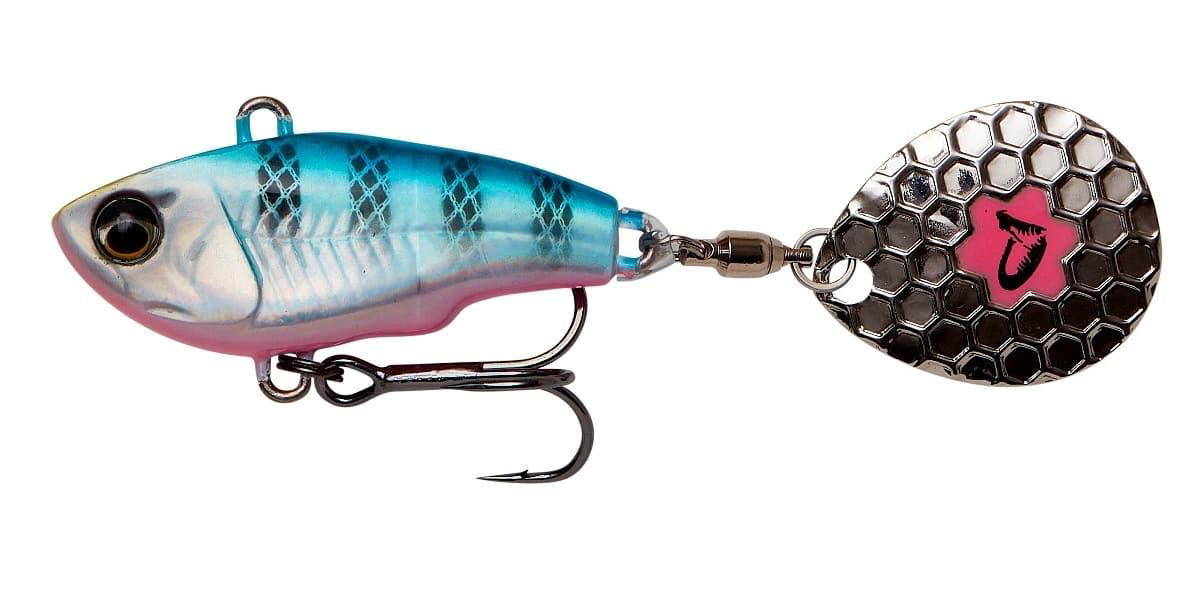 Воблер Savage Gear Fat Tail Spin 80мм 24гр Blue Silver Pink купить,NaN