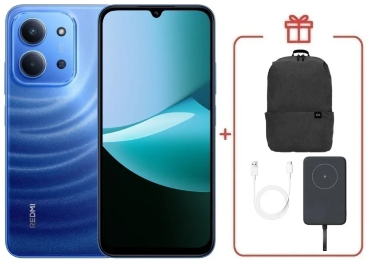 Смартфон Redmi 15C 8 ГБ/256 ГБ голубой + подарок купить,NaN