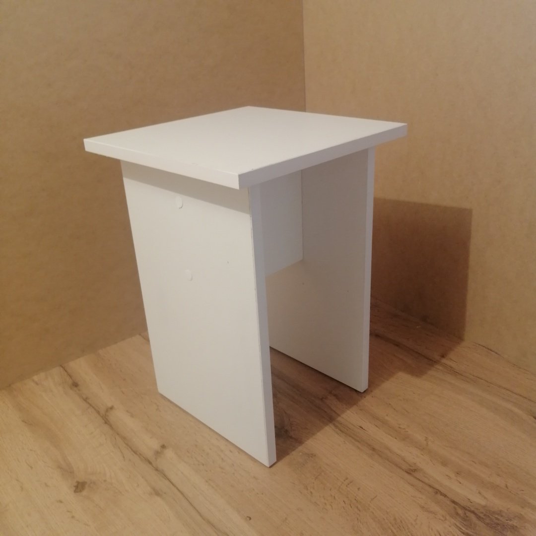 Табурет ZAGA ZTB, 45x30x30 см, белый