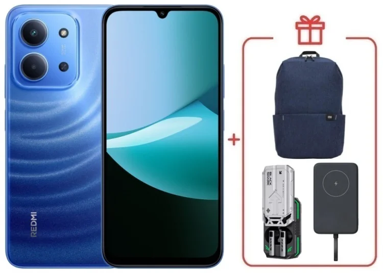 Смартфон Redmi 15C 8 ГБ/256 ГБ голубой + подарок купить,NaN