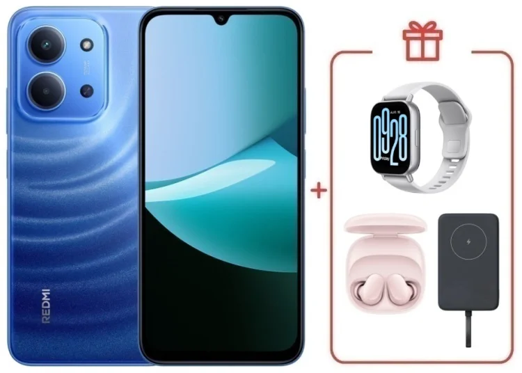 Смартфон Redmi 15C 8 ГБ/256 ГБ голубой + подарок купить,NaN