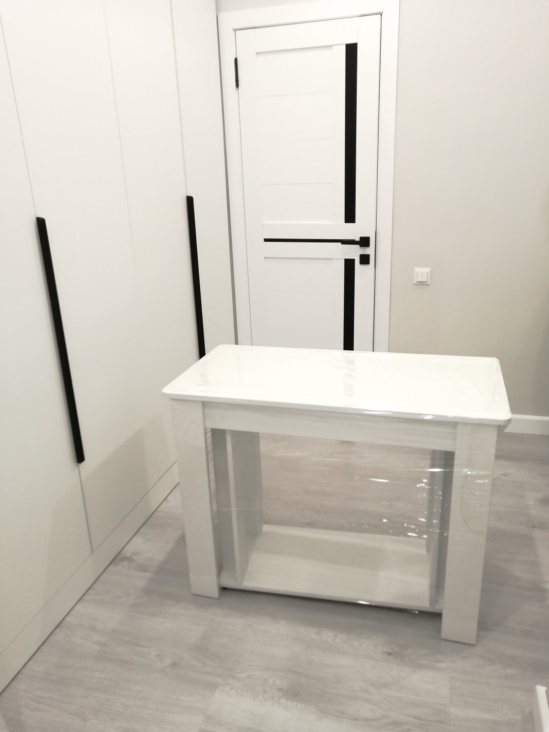 Стол консоль-трансформер 433540, 300х100x76 см, ЛДСП, белый - ForteMarket Стол консоль-трансформер 433540, 300х100x76 см, ЛДСП, белый купить,0