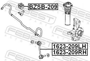 FEBEST Втулка Стабилизатора BZSB209 купить,NaN