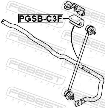 FEBEST Втулка Стабилизатора PGSBC3F купить,NaN