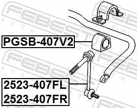 FEBEST Втулка Стабилизатора PGSB407V2 купить,NaN