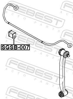 FEBEST Втулка Стабилизатора SGSB007 купить,NaN