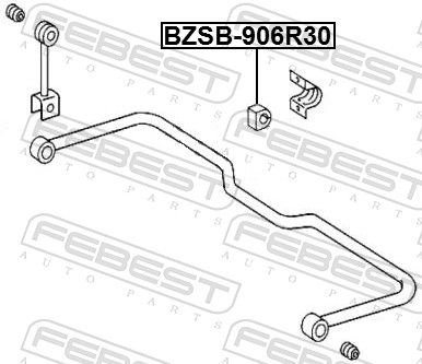 FEBEST Втулка Стабилизатора BZSB906R30 купить,NaN