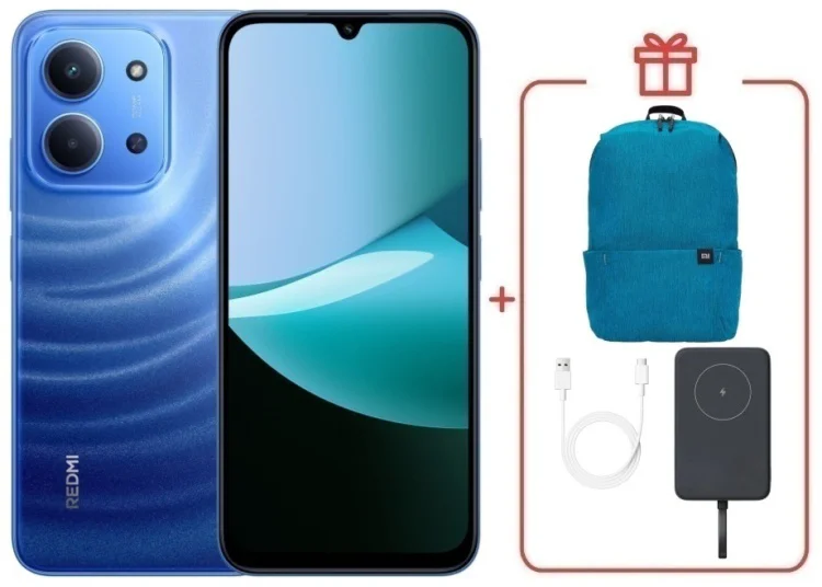 Смартфон Redmi 15C 8 ГБ/256 ГБ голубой + подарок купить,NaN