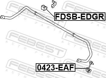 FEBEST Втулка Стабилизатора FDSBEDGR купить,NaN