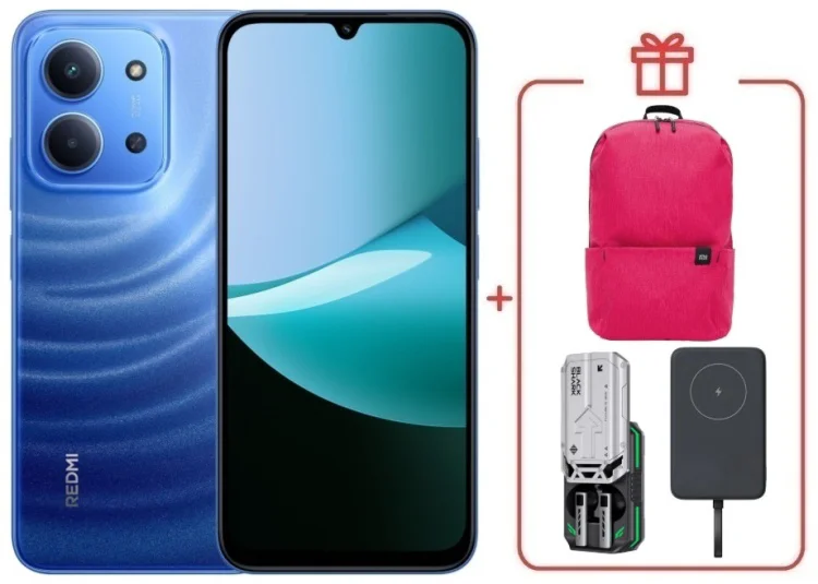Смартфон Redmi 15C 4 ГБ/128 ГБ голубой + подарок купить,NaN