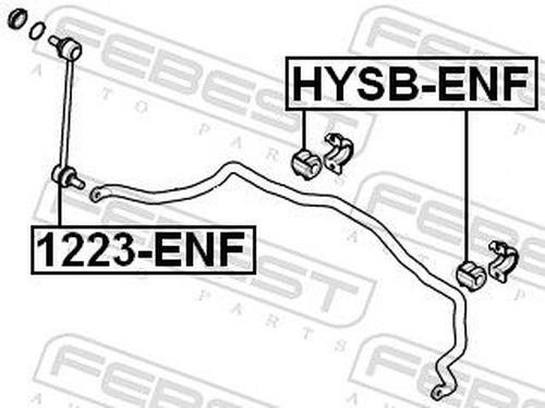 FEBEST втулка стабилизатора FEBEST HYSB-ENF купить,NaN
