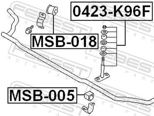 FEBEST втулка стабилизатора FEBEST MSB-018 купить,NaN