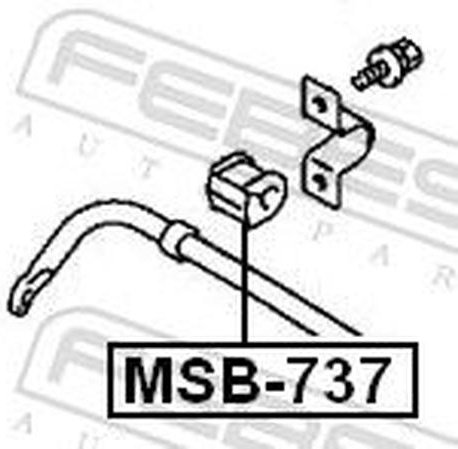 FEBEST втулка стабилизатора FEBEST MSB-737 купить,NaN