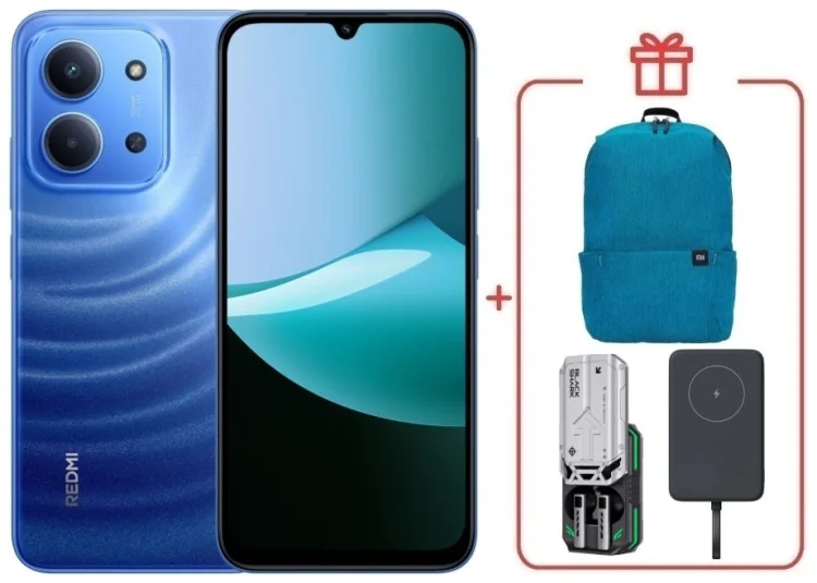 Смартфон Redmi 15C 4 ГБ/128 ГБ голубой + подарок купить,NaN