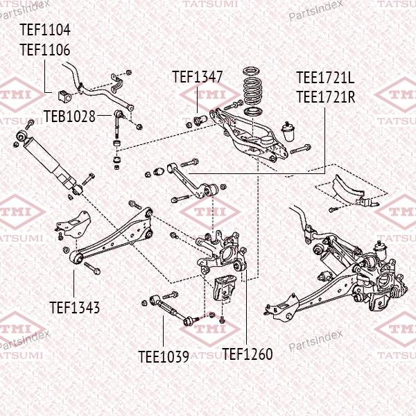 TATSUMI Втулка Стабилизатора TEF1104 купить,NaN