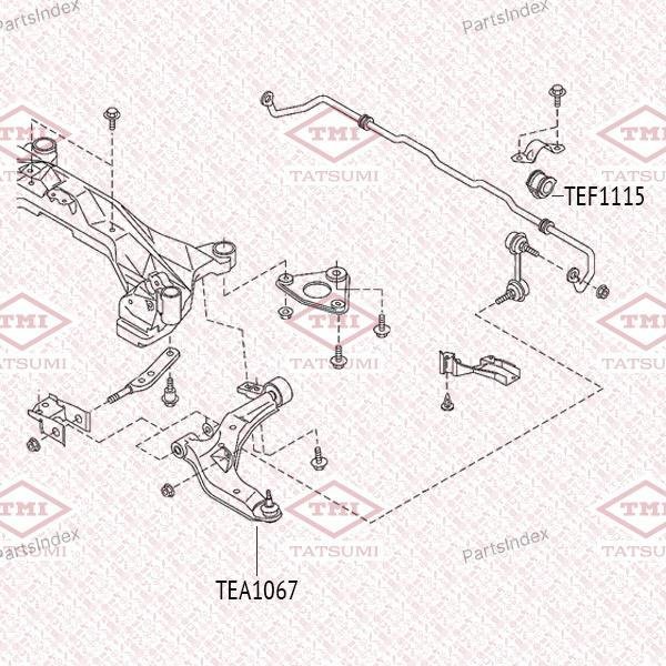 TATSUMI Втулка Стабилизатора TEF1115 купить,NaN