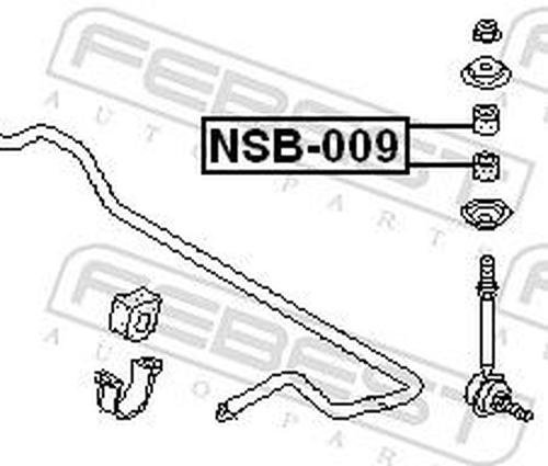 FEBEST втулка стабилизатора FEBEST NSB-009 купить,NaN