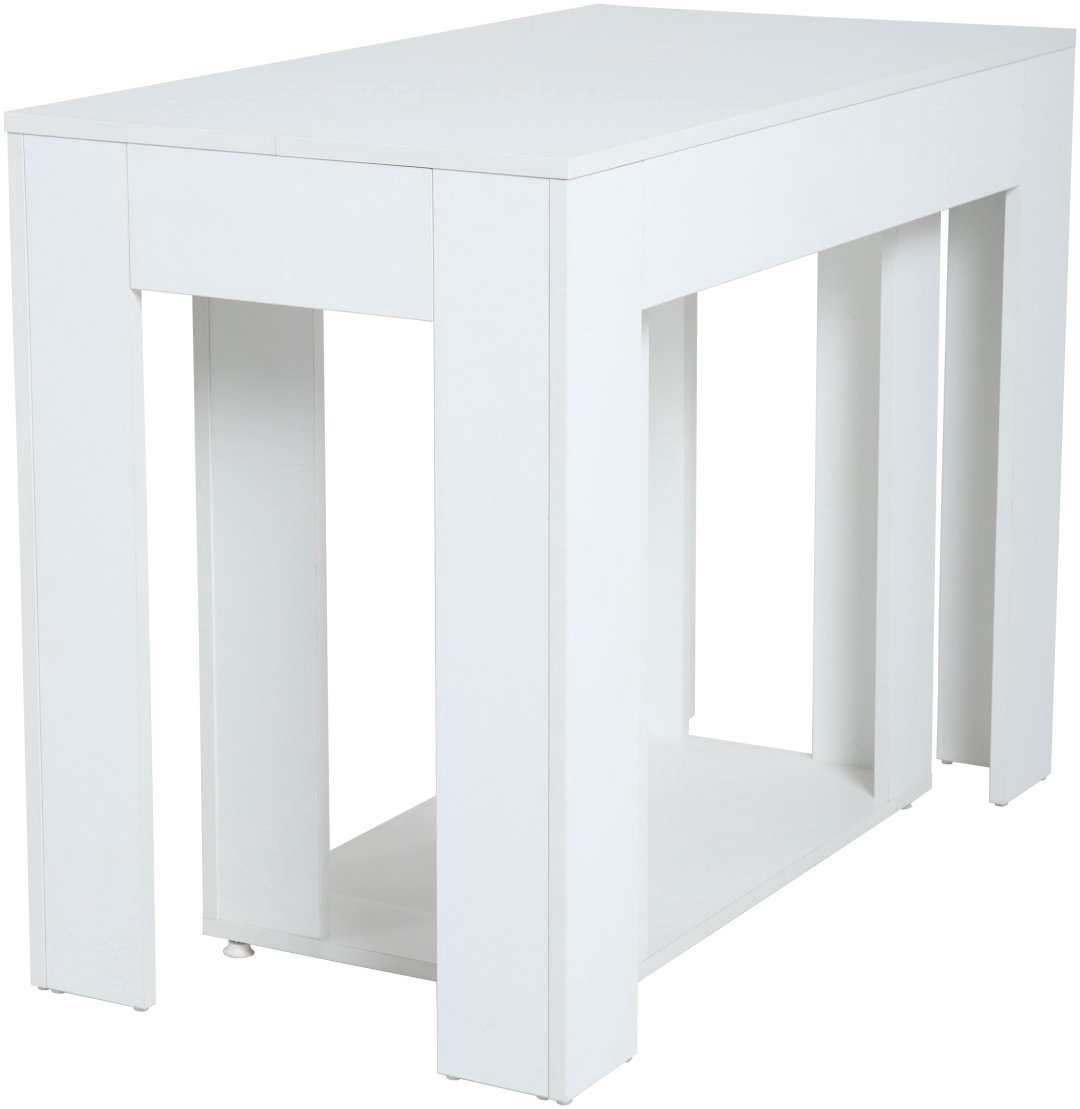 Стол консоль-трансформер Transformer Table Классик, 300х100x76 см, ЛДСП, белый купить,NaN