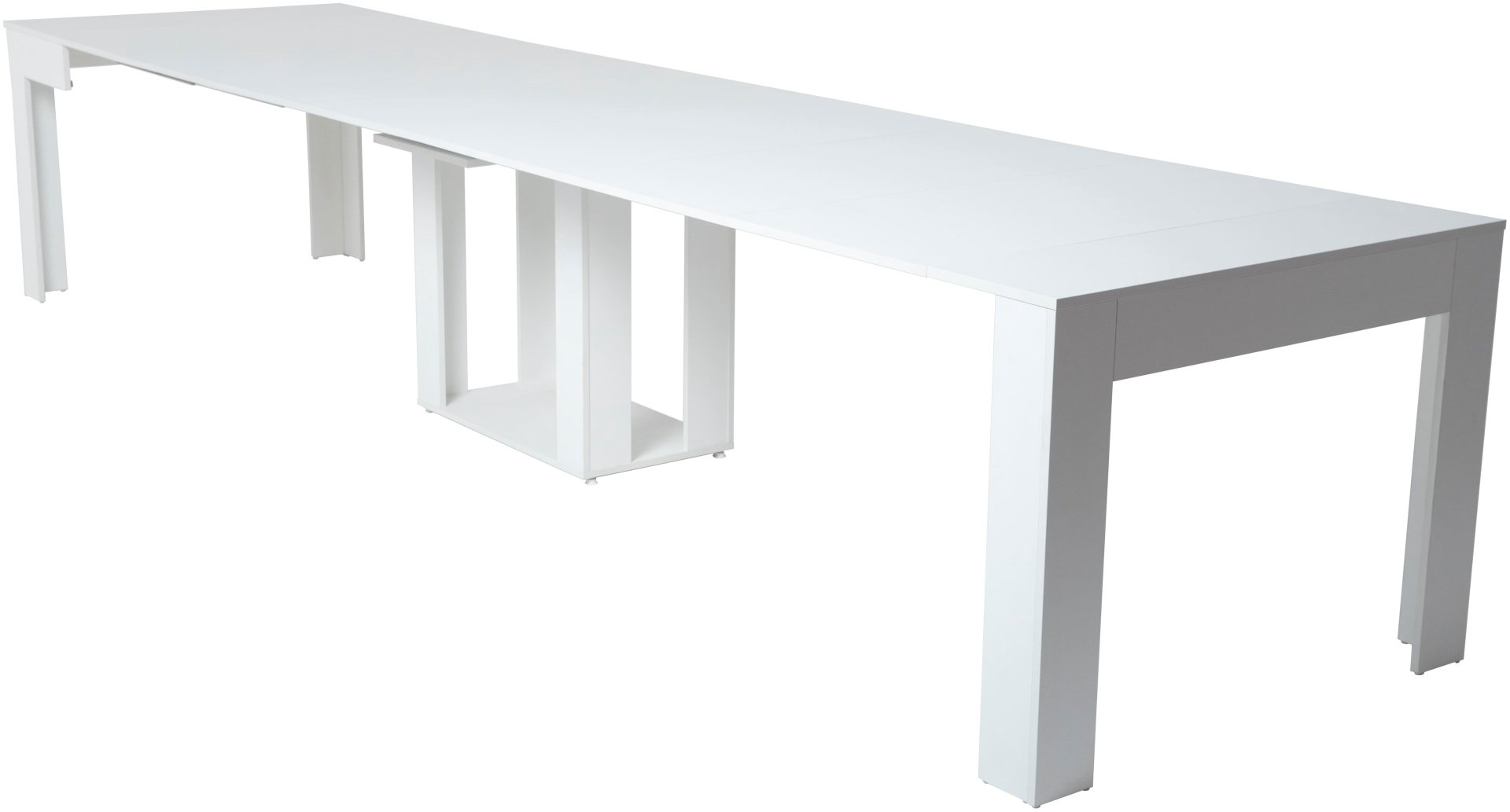Стол консоль-трансформер Transformer Table Классик, 300х100x76 см, ЛДСП, белый купить,NaN