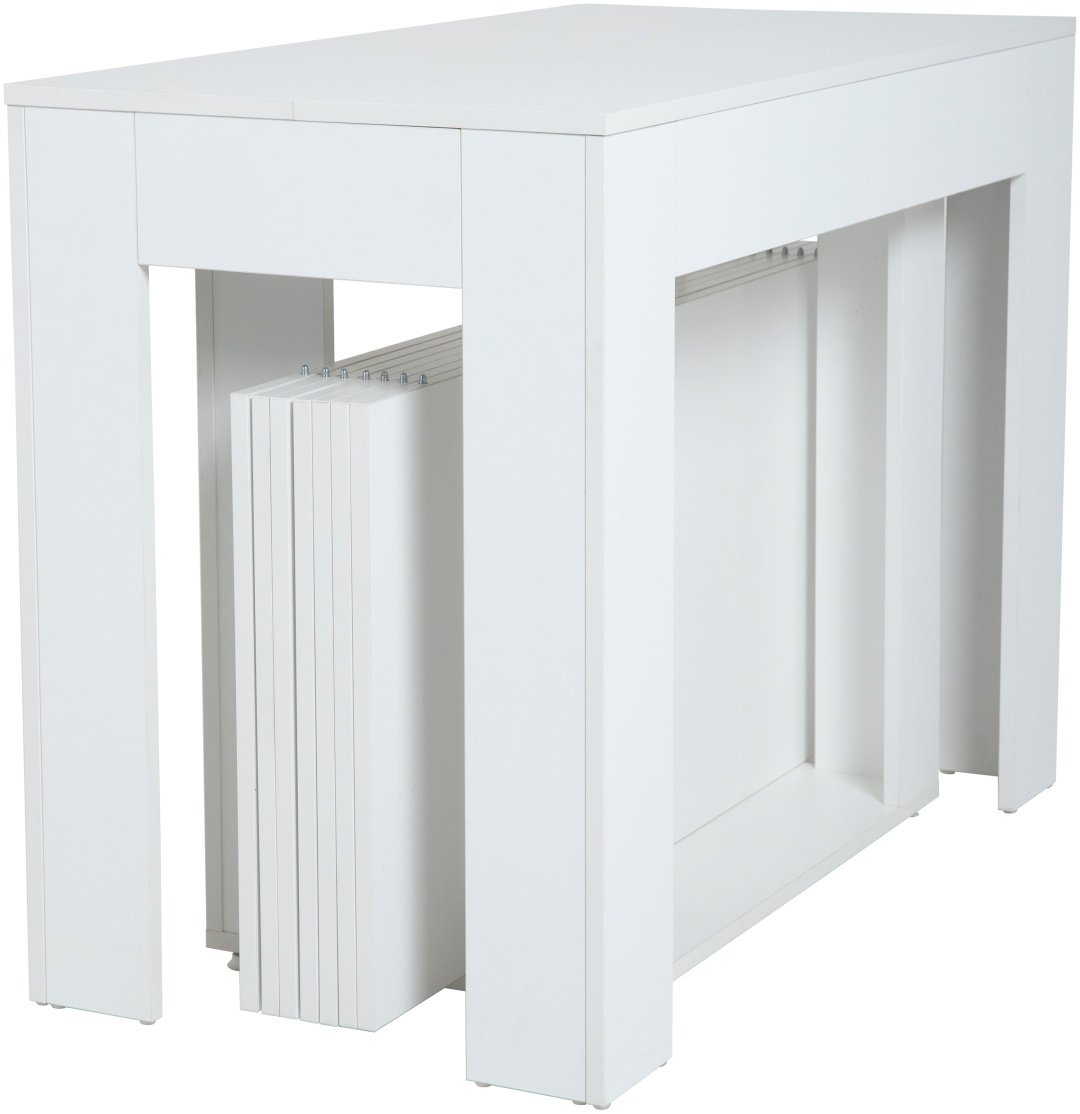 Стол консоль-трансформер Transformer Table Классик, 300х100x76 см, ЛДСП, белый купить,NaN