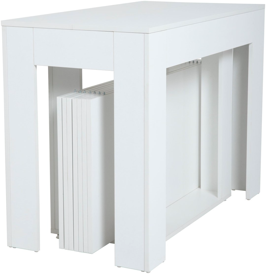 Стол консоль-трансформер Transformer Table Классик, 300х100x76 см, ЛДСП, белый купить,NaN
