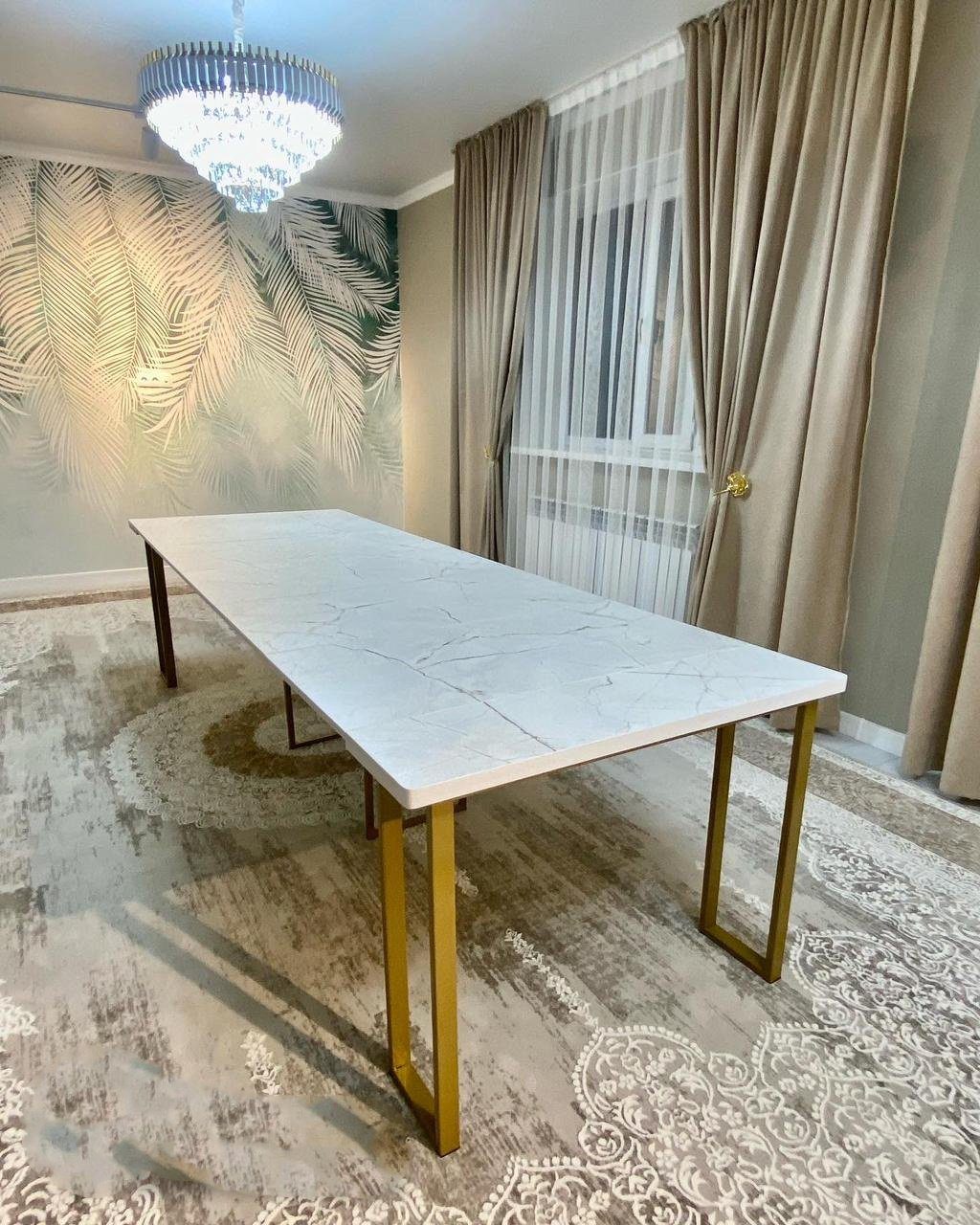 Стол консоль-трансформер HOME.TABLE.KZ Loft, 400х100x75 см, ЛДСП, белый купить,NaN