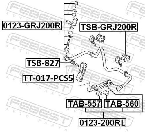 FEBEST втулка стабилизатора FEBEST TSB-827 купить,NaN