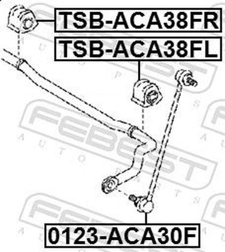 FEBEST втулка стабилизатора FEBEST TSB-ACA38FL купить,NaN