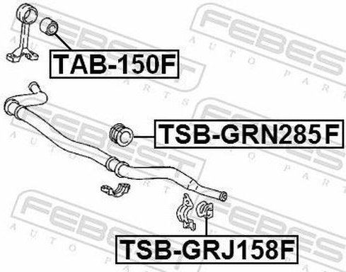 FEBEST втулка стабилизатора FEBEST TSB-GRN285F купить,NaN