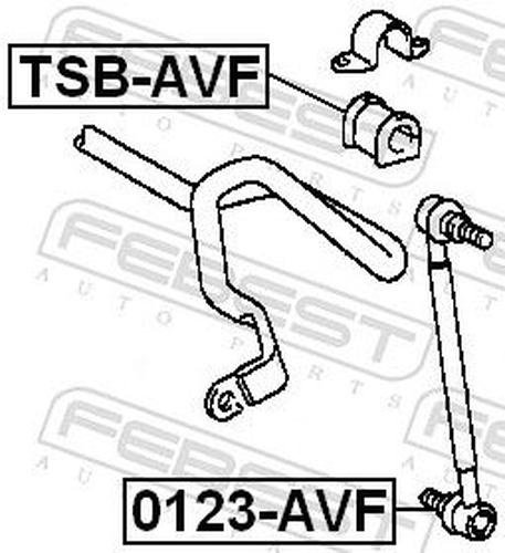 FEBEST втулка стабилизатора FEBEST TSB-AVF купить,NaN