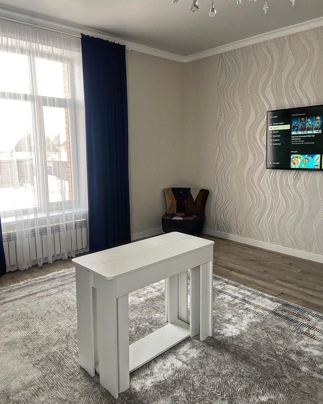 Стол консоль-трансформер Ип Мереке 106460691, 300х100x76 см, ЛДСП, белый купить,NaN