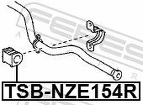 FEBEST втулка стабилизатора FEBEST TSB-NZE154R купить,NaN