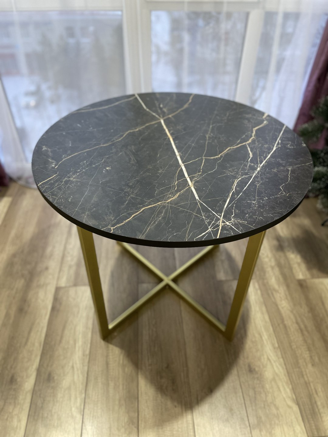 Обеденный стол Seol, 80х80x75 см, ЛДСП, пластик, черный купить,NaN