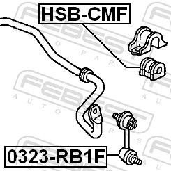 FEBEST Втулка Стабилизатора HSBCMF