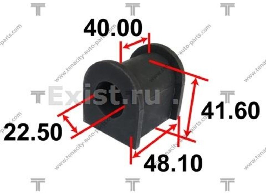 Tenacity втулка стабилизатора GJ6A34156 ASBMA1015