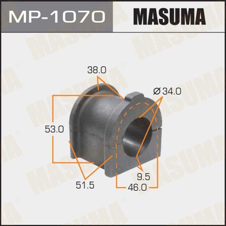 MASUMA втулка стабилизатора MP1070