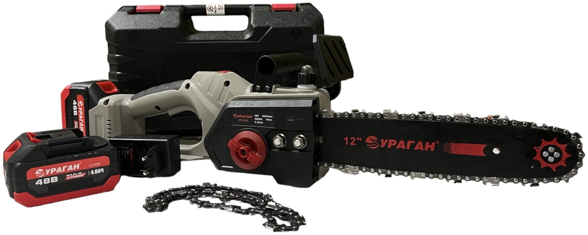 Цепная пила УРАГАН аккумуляторная YP5018