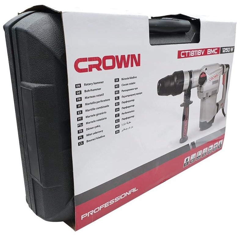Перфоратор CROWN CT18118 V BMC 10 Дж, SDS-Max купить,0