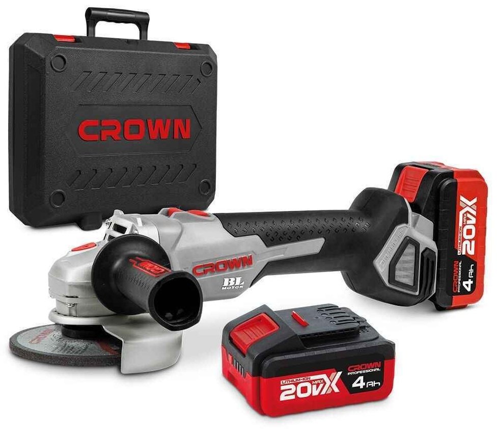 Шлифмашина угловая CROWN CT01223001-021125HX4 BMC